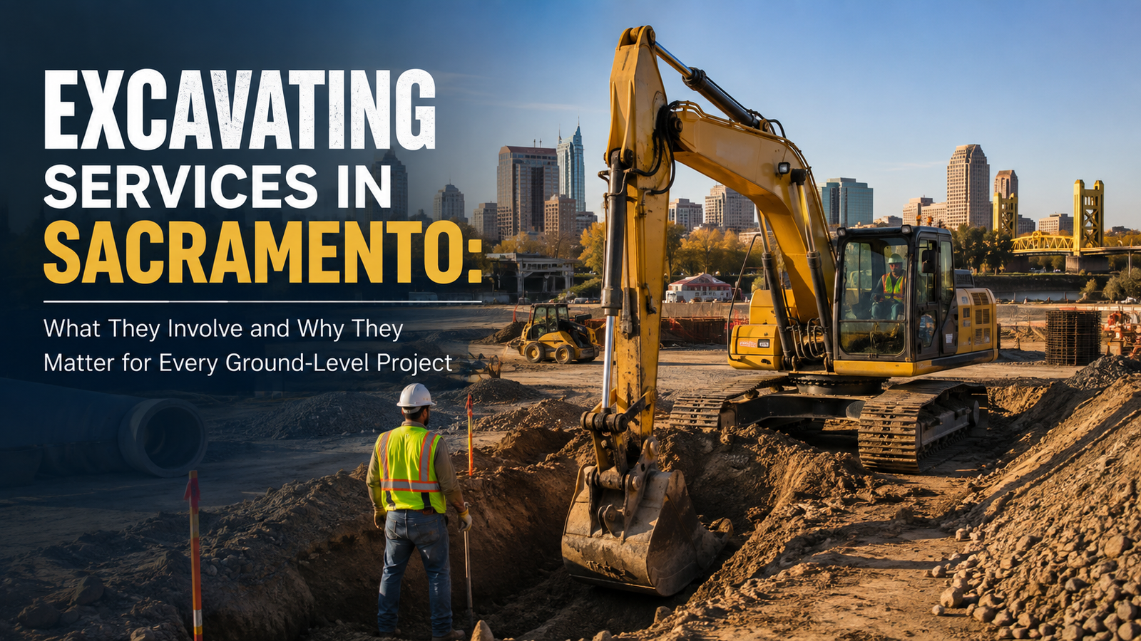 Excavating Services in Sacramento: What They Involve and Why They Matter for Every Ground-Level Project